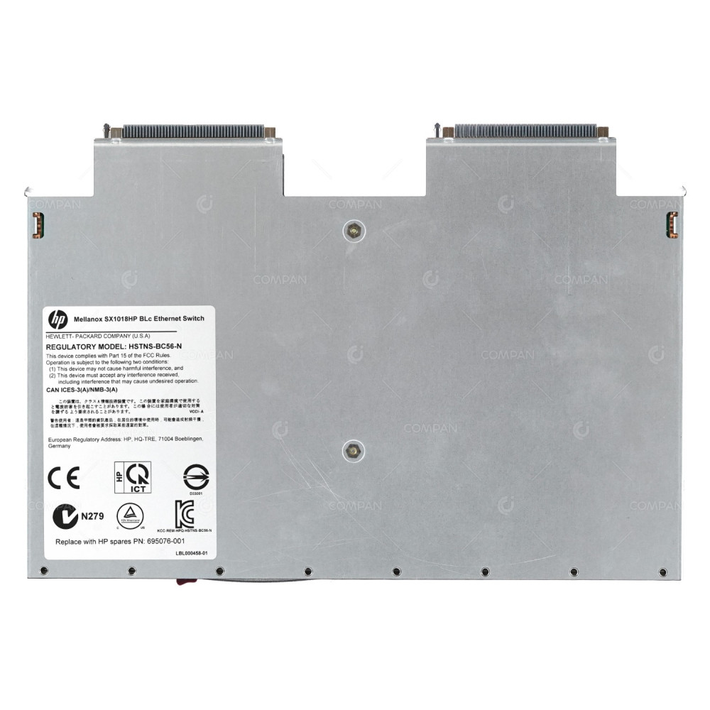 695076-001  HP MELLANOX SX1018HP BLC 8 PORT 40GB QSFP+ ETHERNET SWITCH